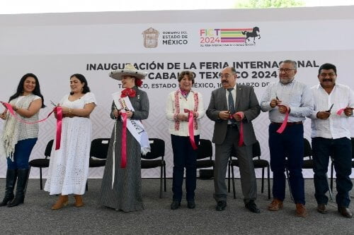 Arranca la Feria Internacional del Caballo de Texcoco 2024; gobernadora la inaugura